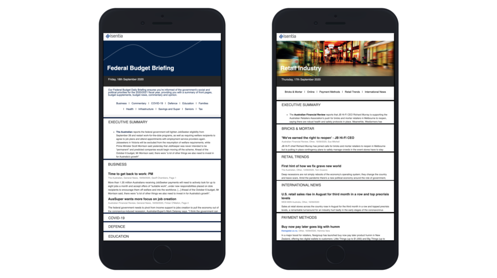 daily briefing product