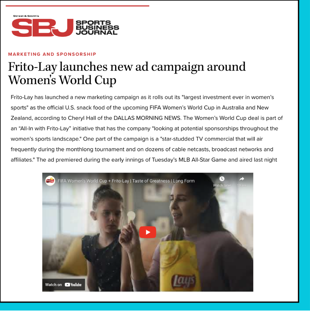 Lay sponsorship strategy of broadcast presence media exmaple