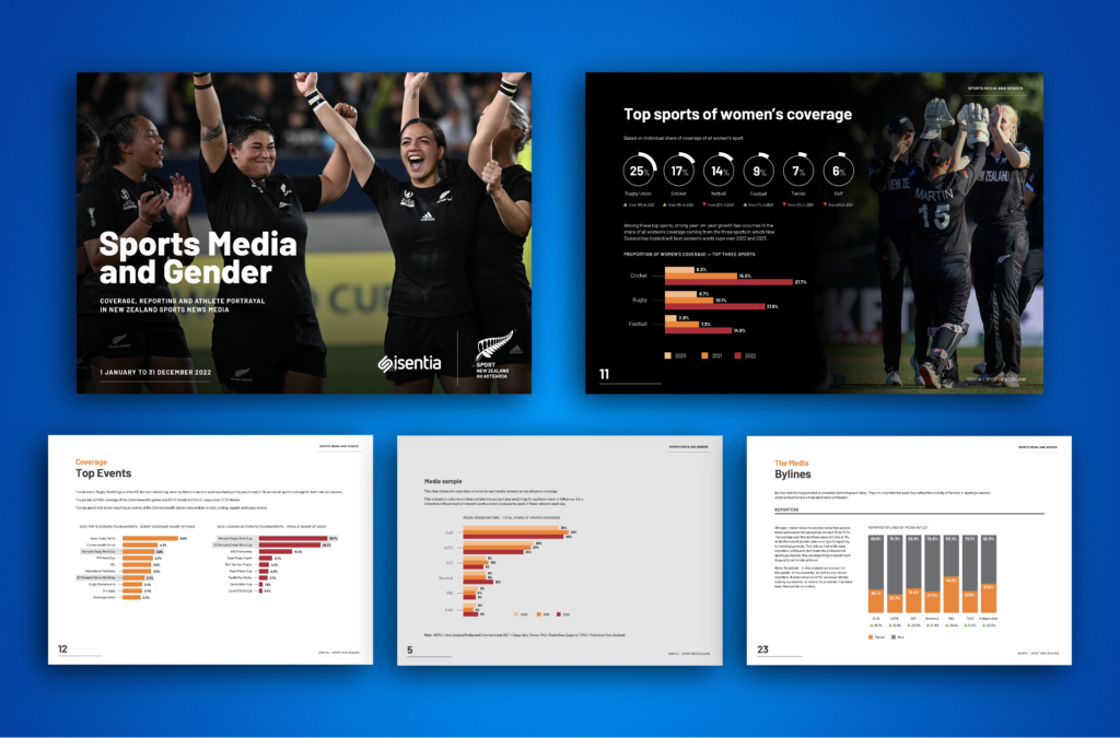 Sports New Zealand case study mockup